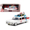 1959 Cadillac Ambulance Ecto-1 White 'Ghostbusters' Movie 'Hollywood Rides' Series 1/24 Diecast Model Car by Jada