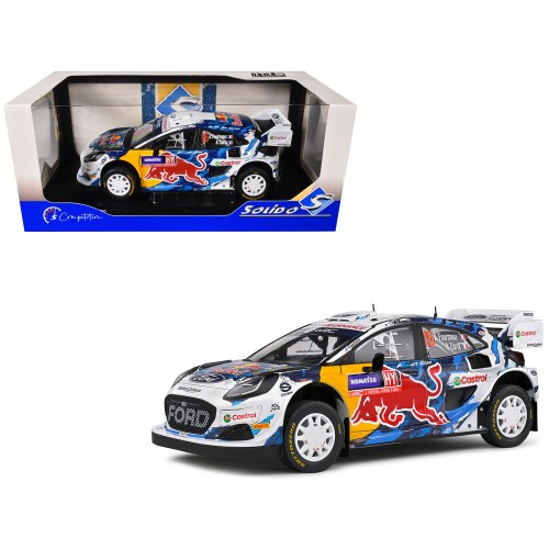 Ford Puma Rally1 Hybrid #16 Adrien Fourmaux - Alexandre Coria 3rd Place 'Rally Sweden' (2024) 'Competition' Series 1/18 Diecast Model Car by Solido