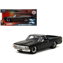 1967 Chevrolet El Camino Matt Black 'Fast & Furious' Series 1/32 Diecast Model Car by Jada