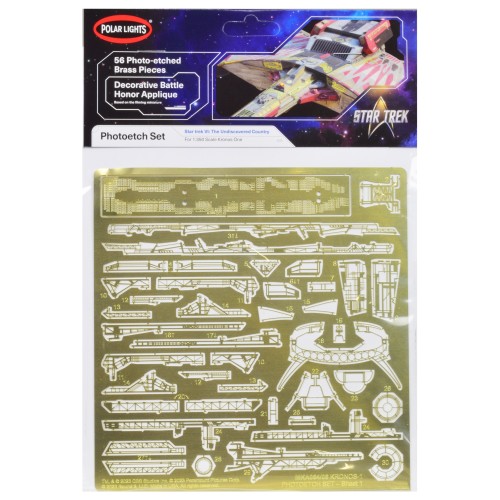 Photoetch Set for Klingon Kronos One Spaceship 'Star Trek VI: The Undiscovered Country' (1991) Movie 1/350 Scale by Polar Lights