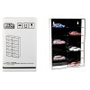 Showcase 12 Car Display Case Wall Mount with Black Back Panel 'Mijo Exclusives' for 1/64 Scale Models