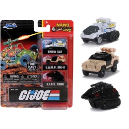 'G.I. Joe' 3 piece Set 'Nano Hollywood Rides' Diecast Models by Jada