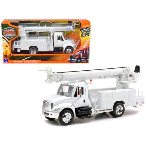 International 4200 Digger Service Truck White 'Long Haul Trucker' Series 1/43 Diecast Model by New Ray
