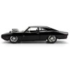 1970 Dodge Charger R/T Black 'Furious 7' (2015) Movie 'Fast & Furious' Series 1/24 Diecast Model Car by Jada