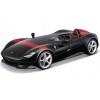 Ferrari Monza SP1 Black Metallic with Red Stripes 'Race & Play' Series 1/24 Diecast Model Car by Bburago