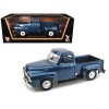 1953 Ford F-100 Pickup Dark Blue 1/18 Diecast Model Car by Road Signature