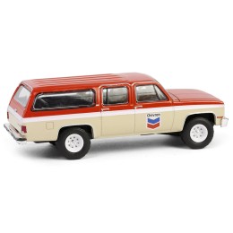 1988 GMC Suburban Sierra Classic C10 'Chevron' Orange and Beige with White Stripes 'Chevron Special Edition' Series 1 1/64 Diecast Model Car by Greenlight