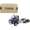 Western Star 4700 SB Tandem Day Cab Tractor Blue 1/50 Diecast Model by Diecast Masters