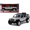 2020 Jeep Gladiator Pickup Truck Silver with Black Top 'Fast & Furious' Series 1/24 Diecast Model Car by Jada