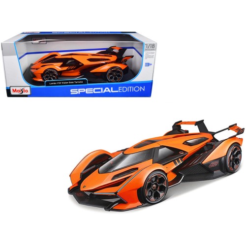 Lamborghini V12 Vision Gran Turismo Orange Metallic 'Special Edition' 1/18 Diecast Model Car by Maisto