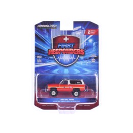 1987 GMC Jimmy 'FDNY (The Official Fire Department City of New York) M.E.U. (Medical Equipment Unit)' Red and White 'First Responders' Series 2  1/64 Diecast Model Car by Greenlight