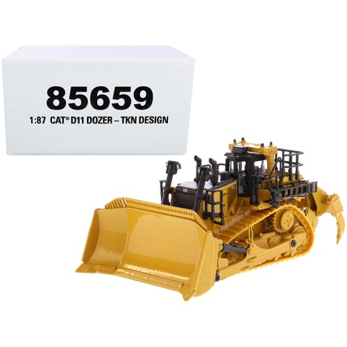 CAT Caterpillar D11 Track-Type Tractor Dozer TKN Design 'High Line' Series 1/87 (HO) Scale Diecast Model by Diecast Masters