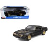 1978 Pontiac Firebird Trans Am Black Metallic with Hood Graphics 'Special Edition' Series 1/18 Diecast Model Car by Maisto