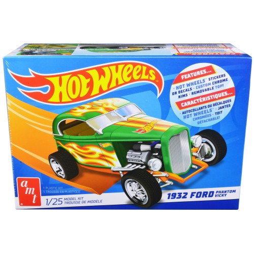 Skill 2 Model Kit 1932 Ford Phantom Vicky 'Hot Wheels' 1/25 Scale Model by AMT
