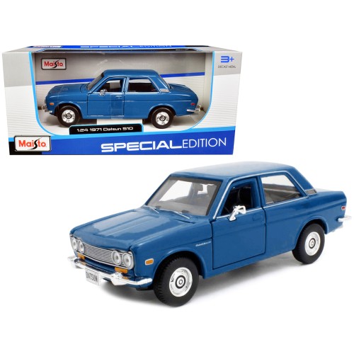 1971 Datsun 510 Blue 'Special Edition' 1/24 Diecast Model Car by Maisto