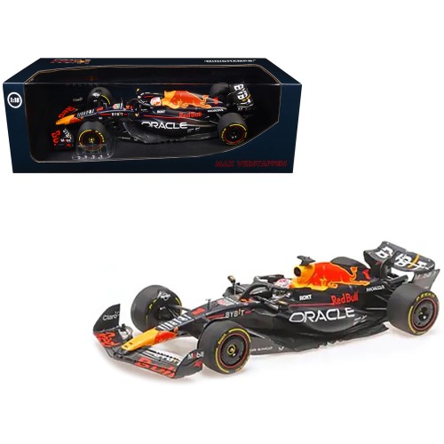 Red Bull Racing RB19 #1 Max Verstappen 'Oracle' Winner F1 Formula One 'Japanese GP' (2023) with Driver Limited Edition to 180 pieces Worldwide 1/18 Diecast Model Car by Minichamps
