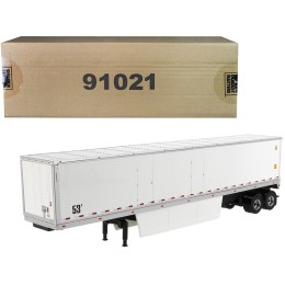 53' Dry Cargo Van Trailer White 'Transport Series' 1/50 Diecast Model by Diecast Masters