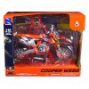 KTM 450 SX-F Motorcycle #2 Cooper Webb 'Red Bull KTM Factory Racing' 1/12 Diecast Model by New Ray