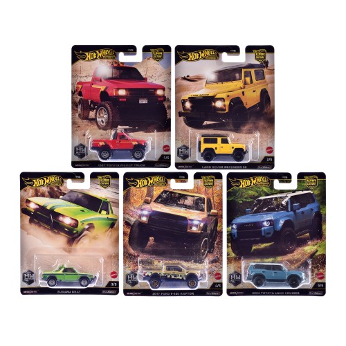 'HW Off Road' 5 piece Set 'Car Culture' 2024 Series H Diecast Model Cars by Hot Wheels