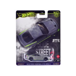 2018 Ford Mustang RTR Spec 5 Gray 'Slide Street 2' Series Diecast Model Car by Hot Wheels