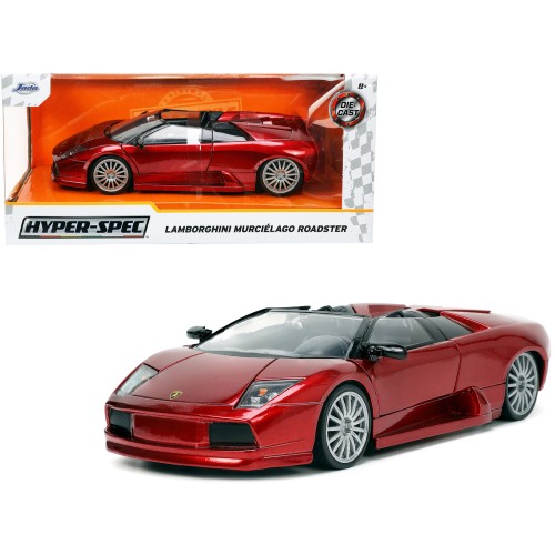 Lamborghini Murcielago Roadster Red Metallic 'Hyper-Spec' Series 1/24 Diecast Model Car by Jada
