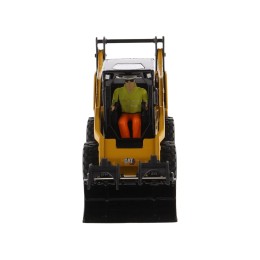 CAT Caterpillar 272D3 Skid Steer Loader with Operator Yellow 'High Line' Series 1/32 Diecast Model by Diecast Masters