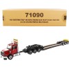 Western Star 49X SBFA Tridem Axle Heavy-Haul Tractor with XL 120 Low-Profile HDG Trailer Red and Black 'Transport Series' 1/50 Diecast Model by Diecast Masters