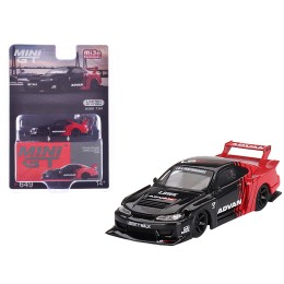Nissan 'LB-Super Silhouette' S15 SILVIA RHD (Right Hand Drive) Red and Black 'ADVAN' Limited Edition 1/64 Diecast Model Car by Mini GT