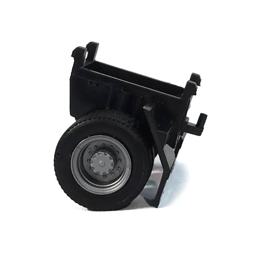 Single Axle Trailer Chassis 1/87 (HO) Plastic Model by Promotex