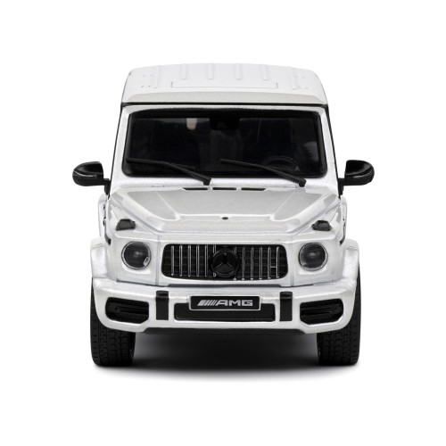 2022 Mercedes-Benz AMG G63 Diamond White Metallic with Graphics 1/43 Diecast Model Car by Solido