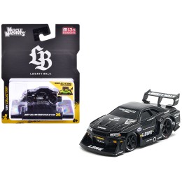 1999 Nissan Skyline GT-R (R34) #5 'Liberty Walk' Black 1/64 Diecast Model Car by Muscle Machines