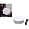 Mini Turntable Rotating Display Stand 4.75' with White Base for 1/64 Scale Model Cars