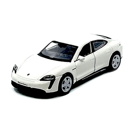 Porsche Taycan Turbo S White 'Speed Icons' Series 1/64 Diecast Model Car by Maisto