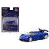 Koenigsegg Jesko Attack Blue Metallic 'Global64' Series 1/64 Diecast Model by Tarmac Works