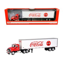 Truck Tractor with 53' Trailer 'Drink Coca-Cola' Red and White 1/50 Diecast Model by Motorcity Classics