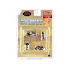 'Motomania 4' 4 piece Diecast Set (2 Figures and 2 Motorcycles) Limited Edition to 4800 pieces Worldwide 1/64 Scale Models by American Diorama