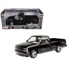 1992 Chevrolet 454 SS Pickup Truck Black 1/24 Diecast Model Car by Motormax