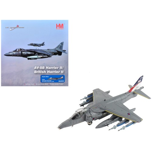 British Aerospace Harrier GR.9 Aircraft 'ZD406 Royal Navy Strike Wing RAF Station Cottesmore' (2009) British Royal Air Force/Navy 'Air Power Series' 1/72 Diecast Model by Hobby Master