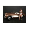December Bikini Calendar Girl Figurine for 1/24 Scale Models by American Diorama