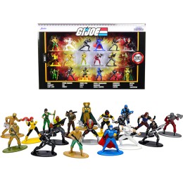 'G.I. Joe' Set of 18 Diecast Figurines 'Nano Metalfigs' Series by Jada