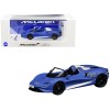 McLaren Elva Convertible #26 Matt Blue with White Stripes and Extra Wheels 1/64 Diecast Model Car by CM Model