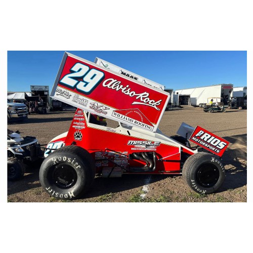 Winged Sprint Car #29 Bud Kaeding 'Missile Motorsports' BK Motorsports (2024) 1/18 Diecast Model Car by ACME