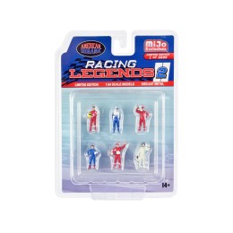 'Racing Legends 2' 6 piece Diecast Set (6 Driver Figures) Limited Edition to 4800 pieces Worldwide for 1/64 Scale Models by American Diorama