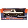 1978 Ford Bronco Ranger XLT with Spare Tire Cream and Brown with Black Camper Shell 'Timeless Legends' Series 1/24 Diecast Model Car by Motormax