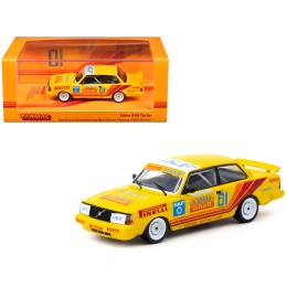 Volvo 240 Turbo #01 Per-Gunnar Andersson Winner 'Thai Group A Championship Bira Circuit Pattaya' (1988) 'Hobby64' Series 1/64 Diecast Model Car by Tarmac Works