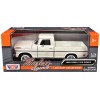 1969 Ford F-100 Pickup Truck Cream 'Timeless Legends' Series 1/24 Diecast Model Car by Motormax