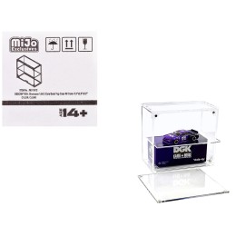 Showcase 2 Cars Desk Top Display Case with Cover 'Mijo Exclusives' for 1/64 Scale Models
