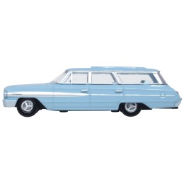 1964 Ford Country Sedan Skylight Blue 1/87 (HO) Scale Diecast Model Car by Oxford Diecast