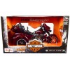2021 Harley Davidson CVO Tri Glide Motorcycle Dark Red Metallic 'H-D Custom' 1/12 Diecast Model Car by Maisto