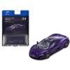 McLaren P1 Lantana Purple Metallic with Black Top 'Hypercar League Collection' 1/64 Diecast Model Car by PosterCars